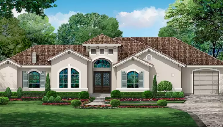 image of traditional house plan 7479